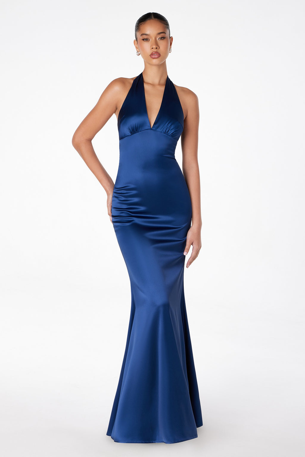 Melody Satin Halter Dress