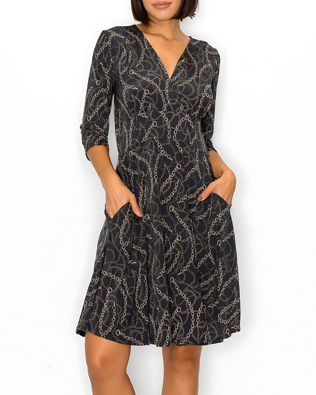 Morgan Crossover Midi Dress