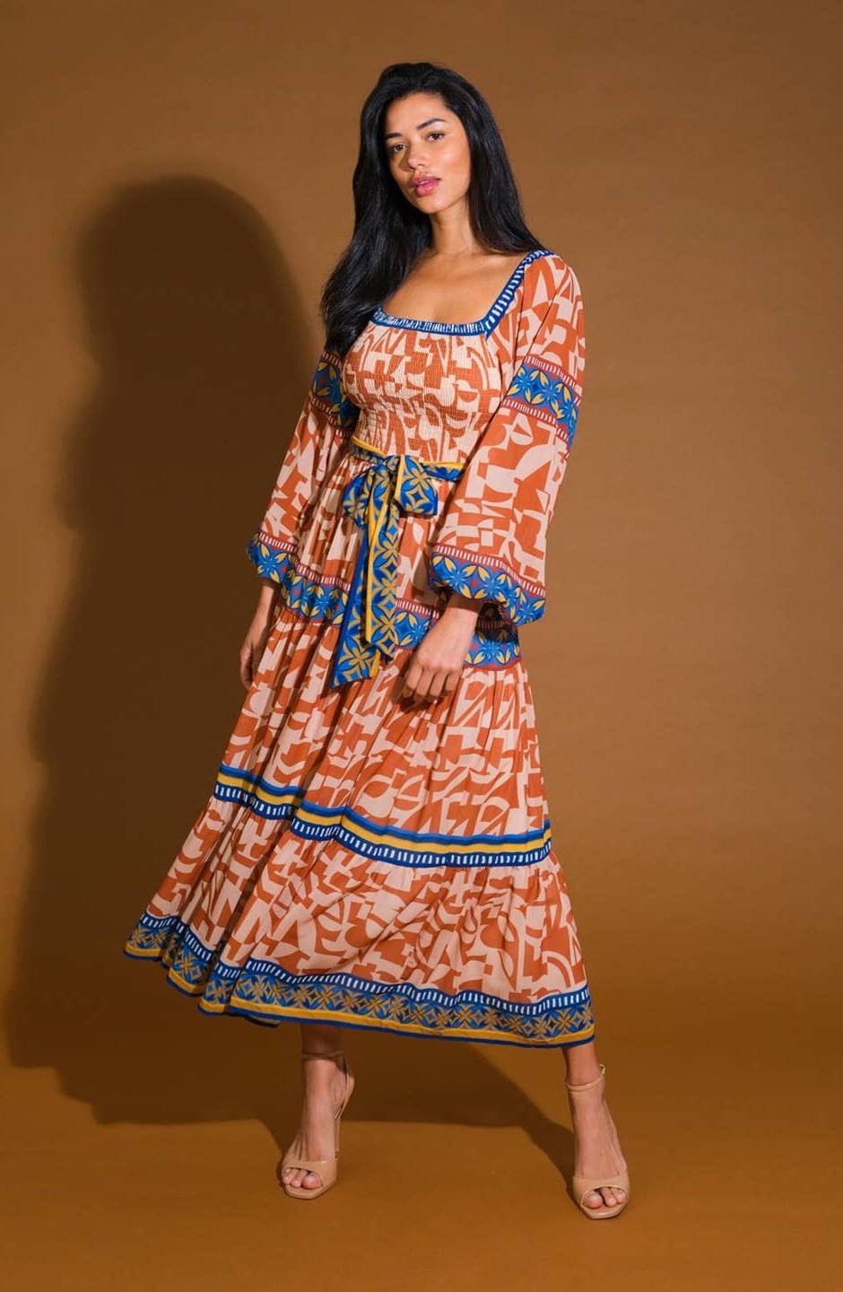 Nairobi Printed Woven Midi Dress