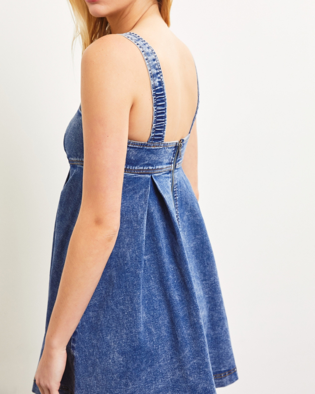 Natalia A-Line Denim Dress