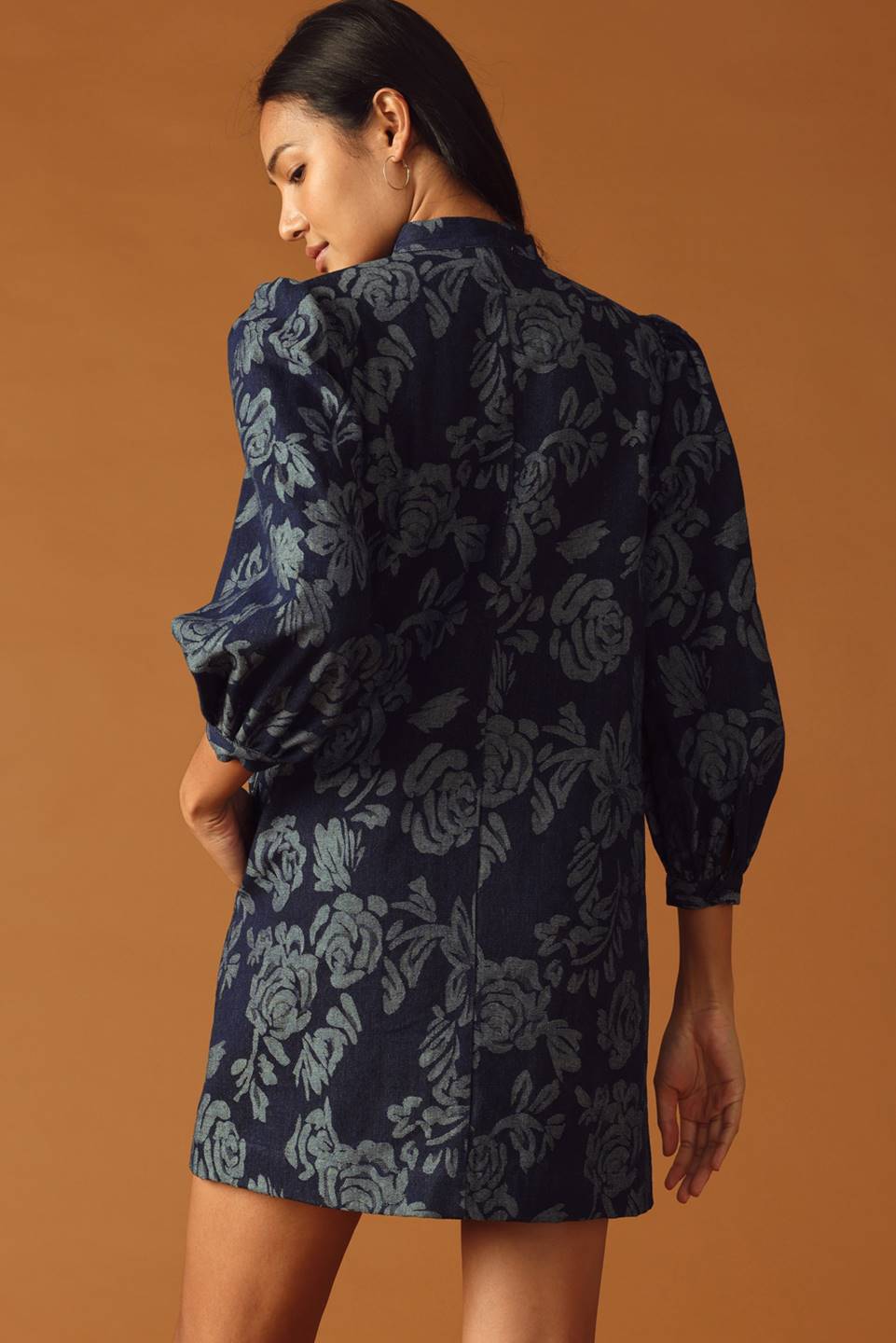 Nico Jacquard Denim Mini Dress