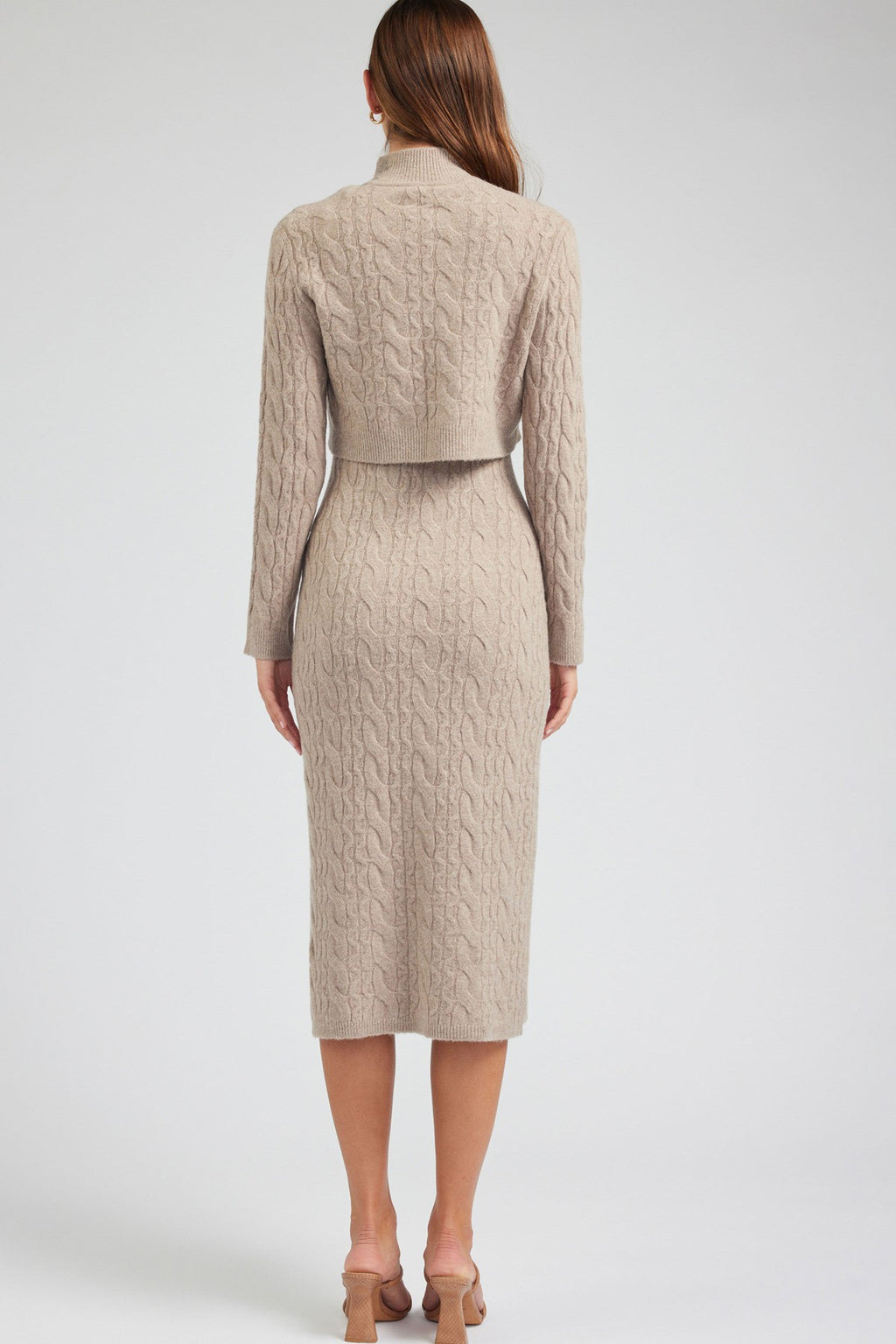 Noa Cable Knit Midi Dress