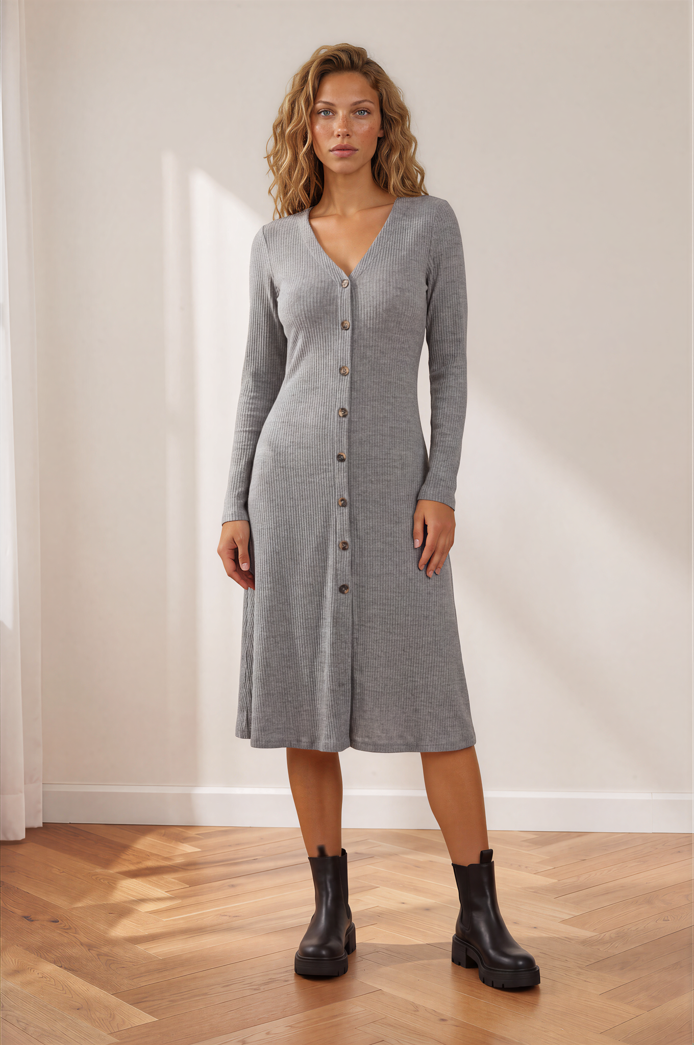 Norah Knit Midi Sweater Dress