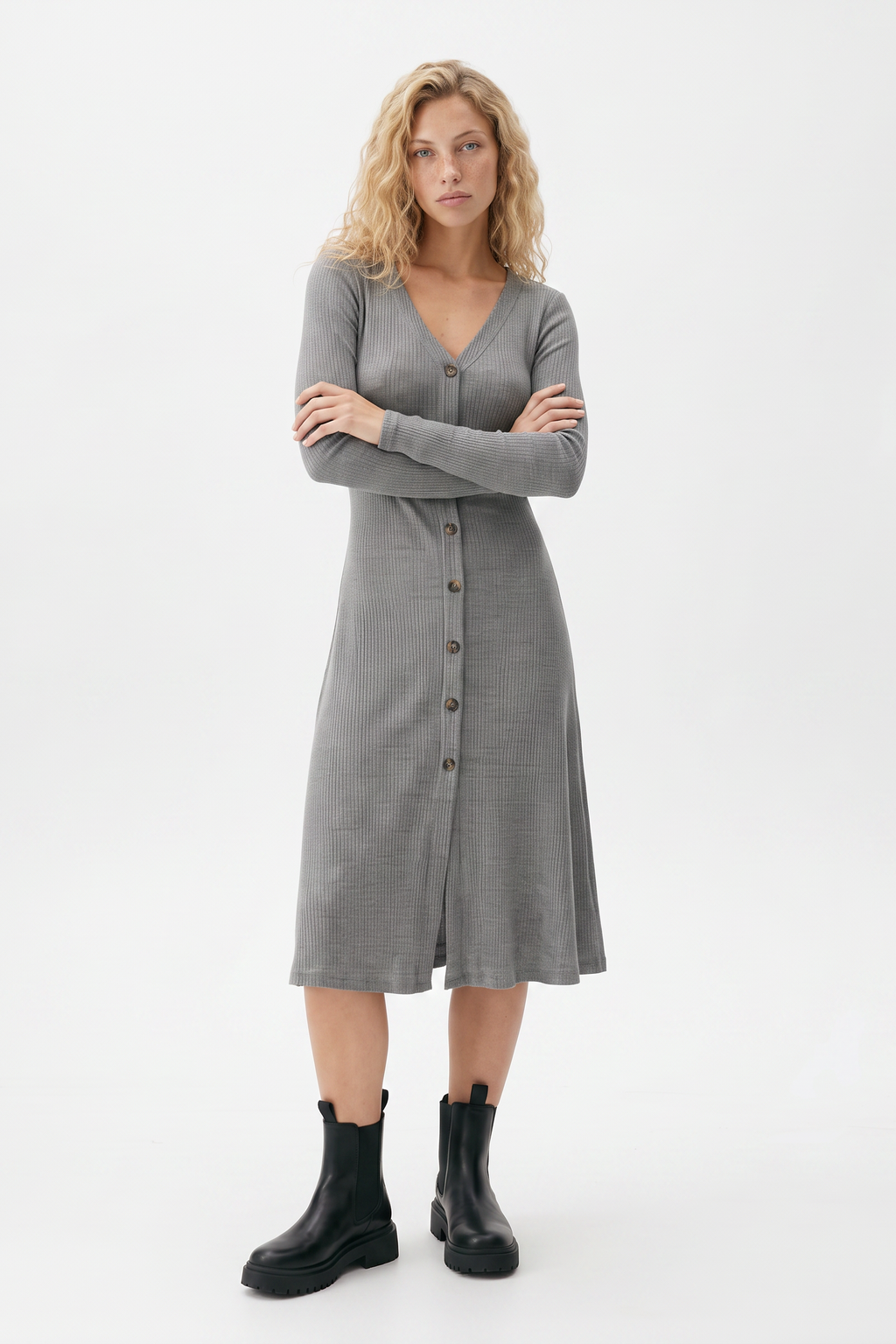 Norah Knit Midi Sweater Dress