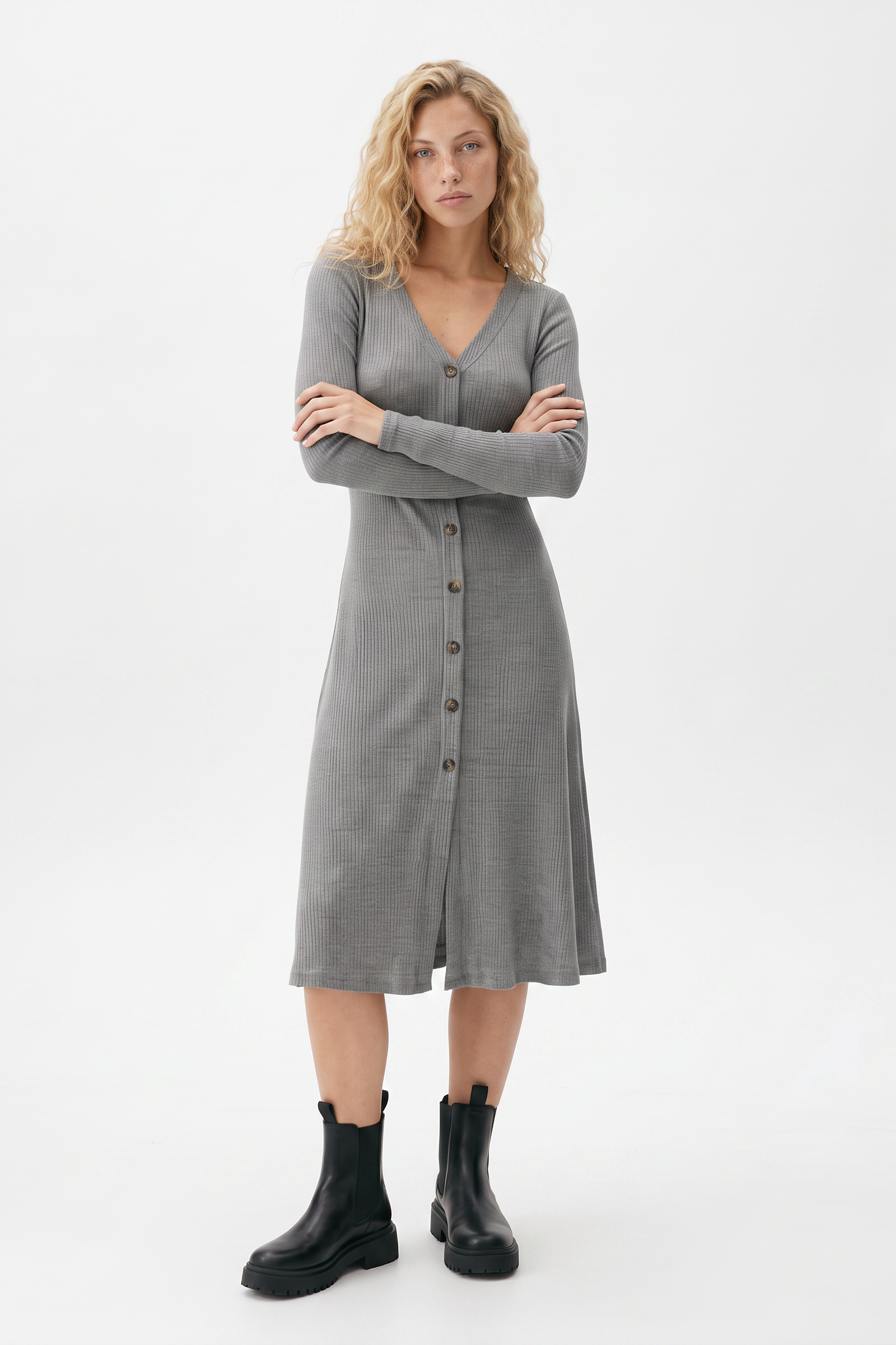 Norah Knit Midi Sweater Dress