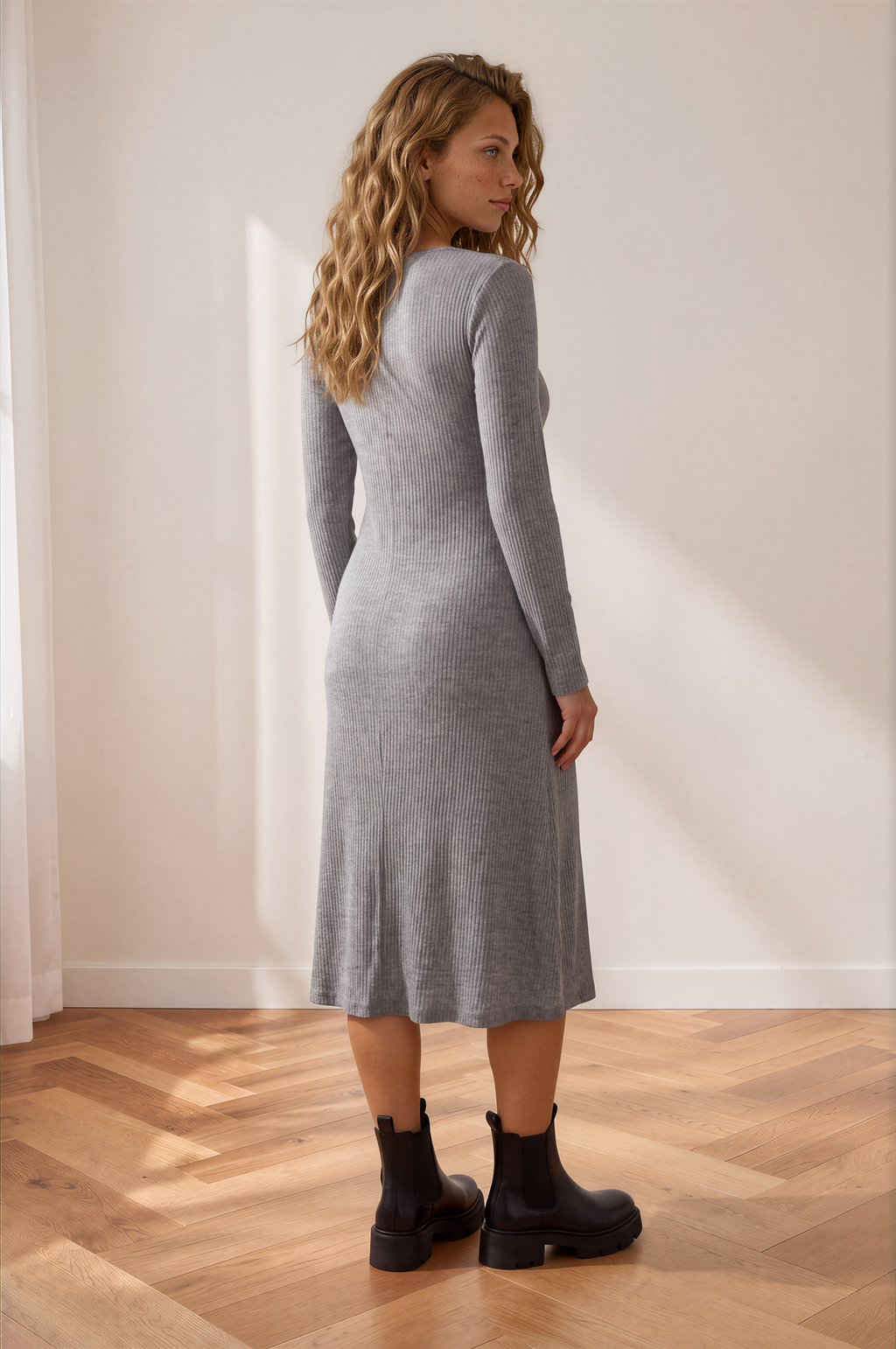 Norah Knit Midi Sweater Dress