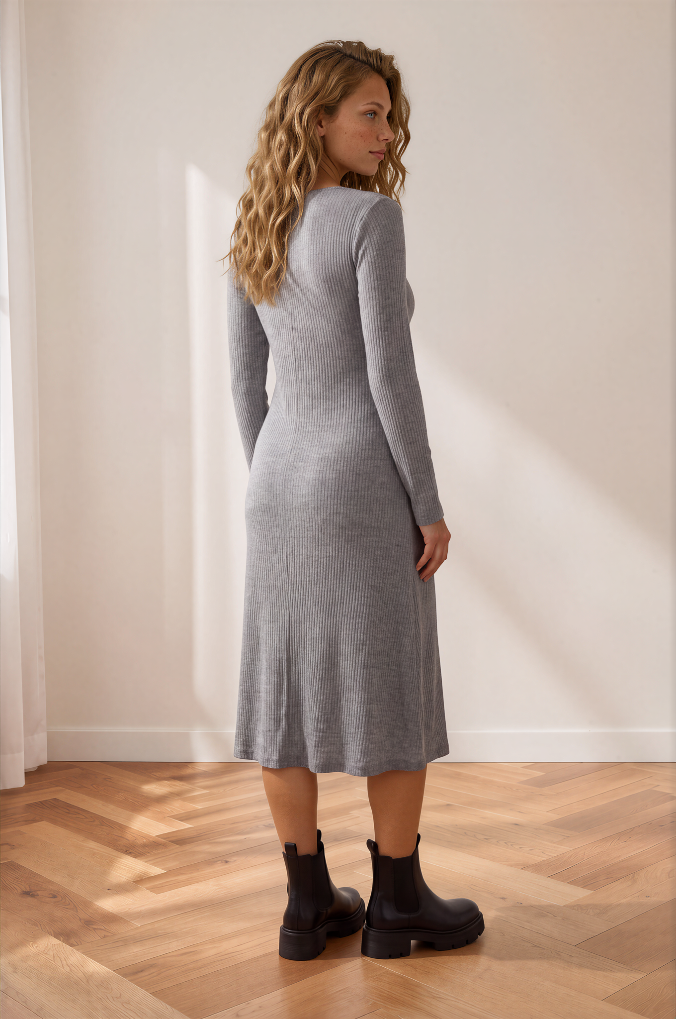 Norah Knit Midi Sweater Dress