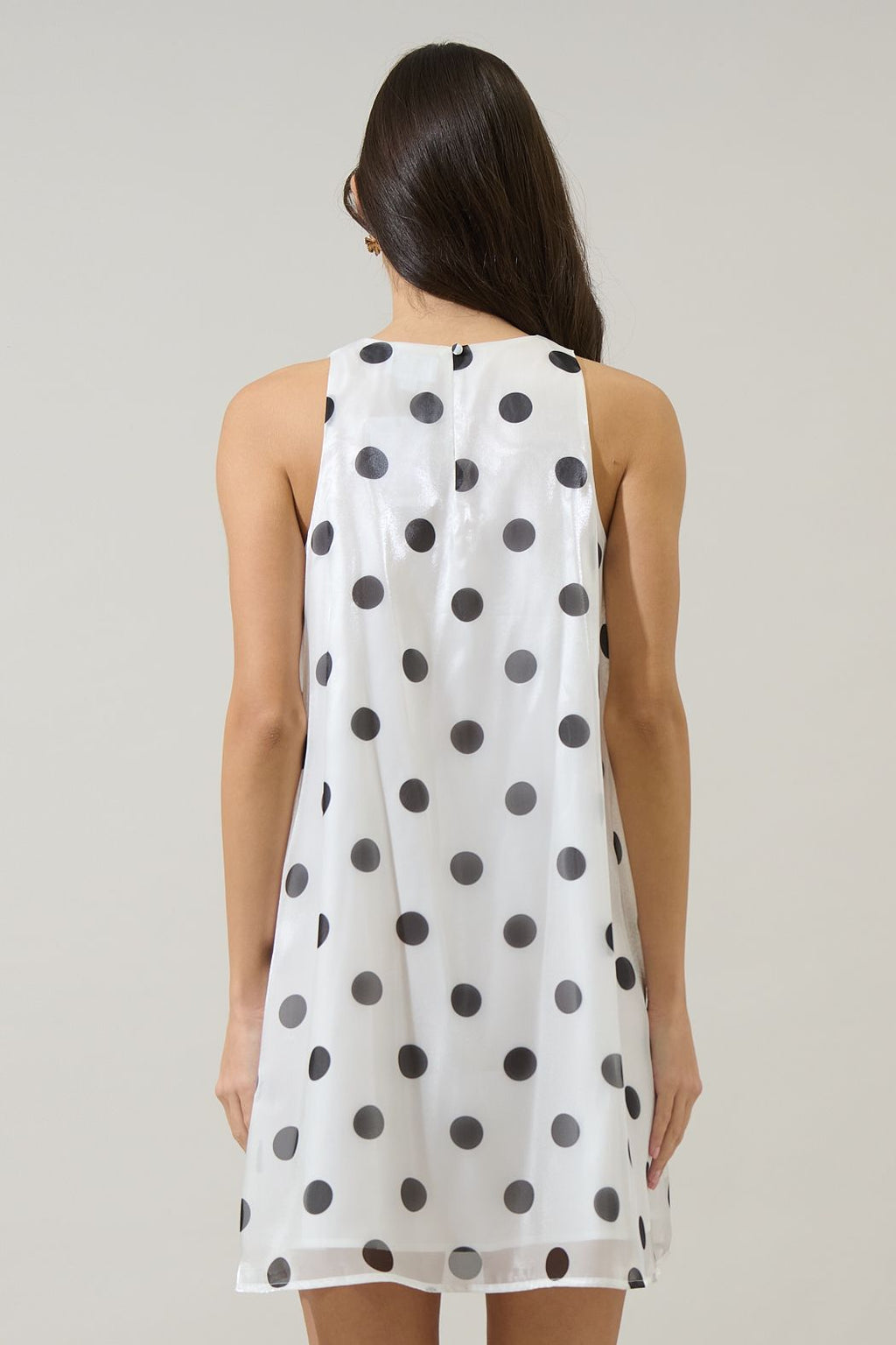 Randal Polka Dot Organza Mini Dress