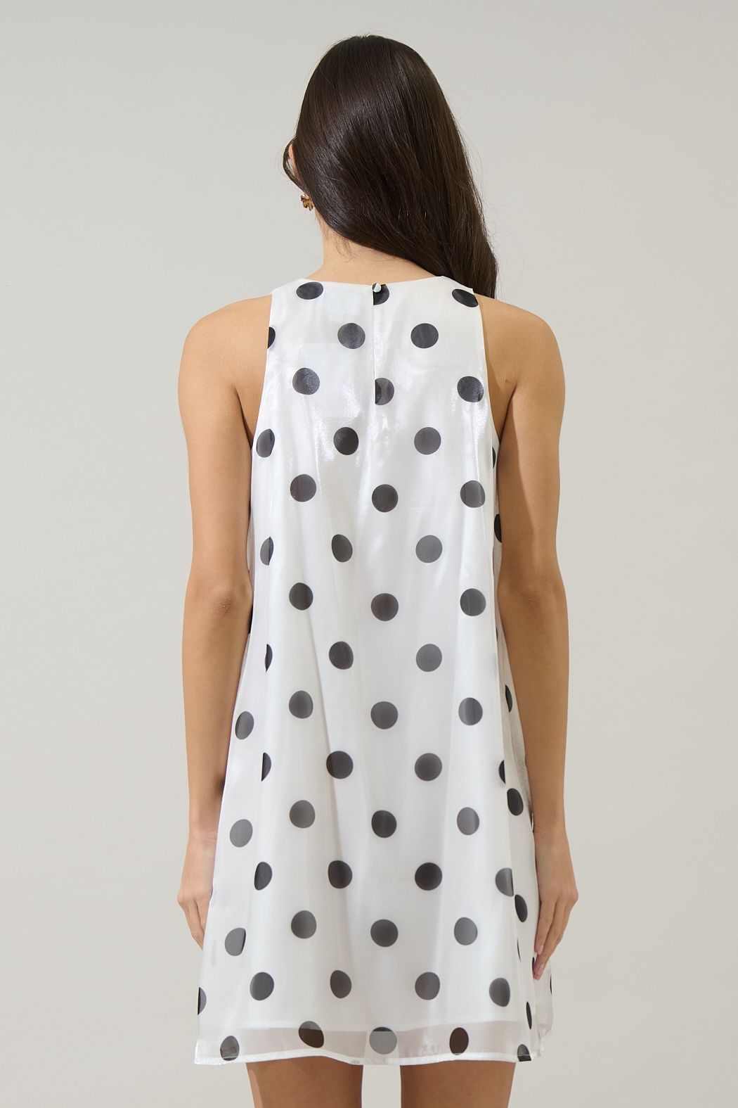 Randal Polka Dot Organza Mini Dress
