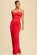 Remy Jersey Drape Maxi Dress
