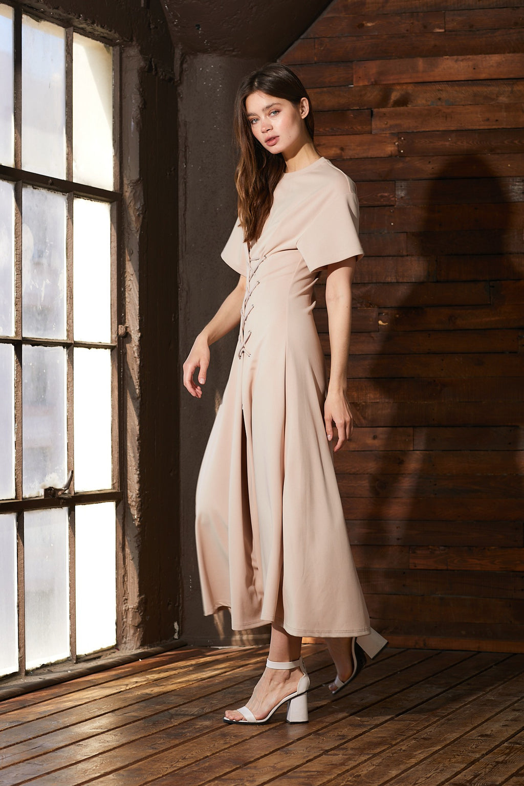 Shilah Corset Midi Dress