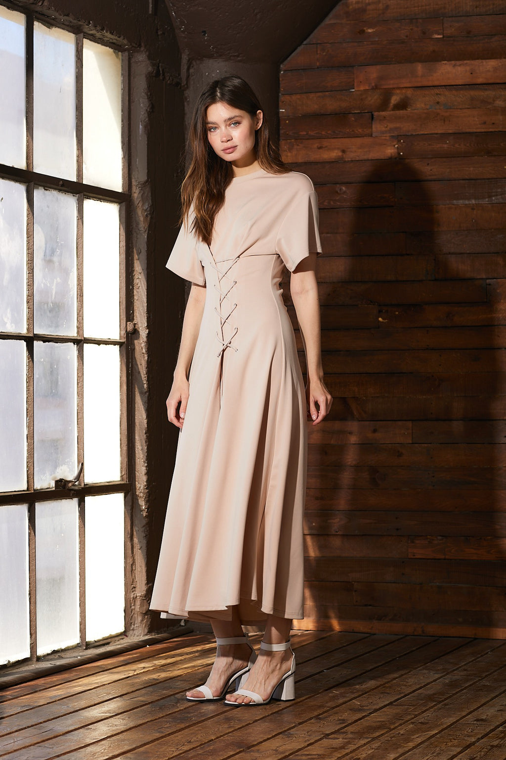 Shilah Corset Midi Dress