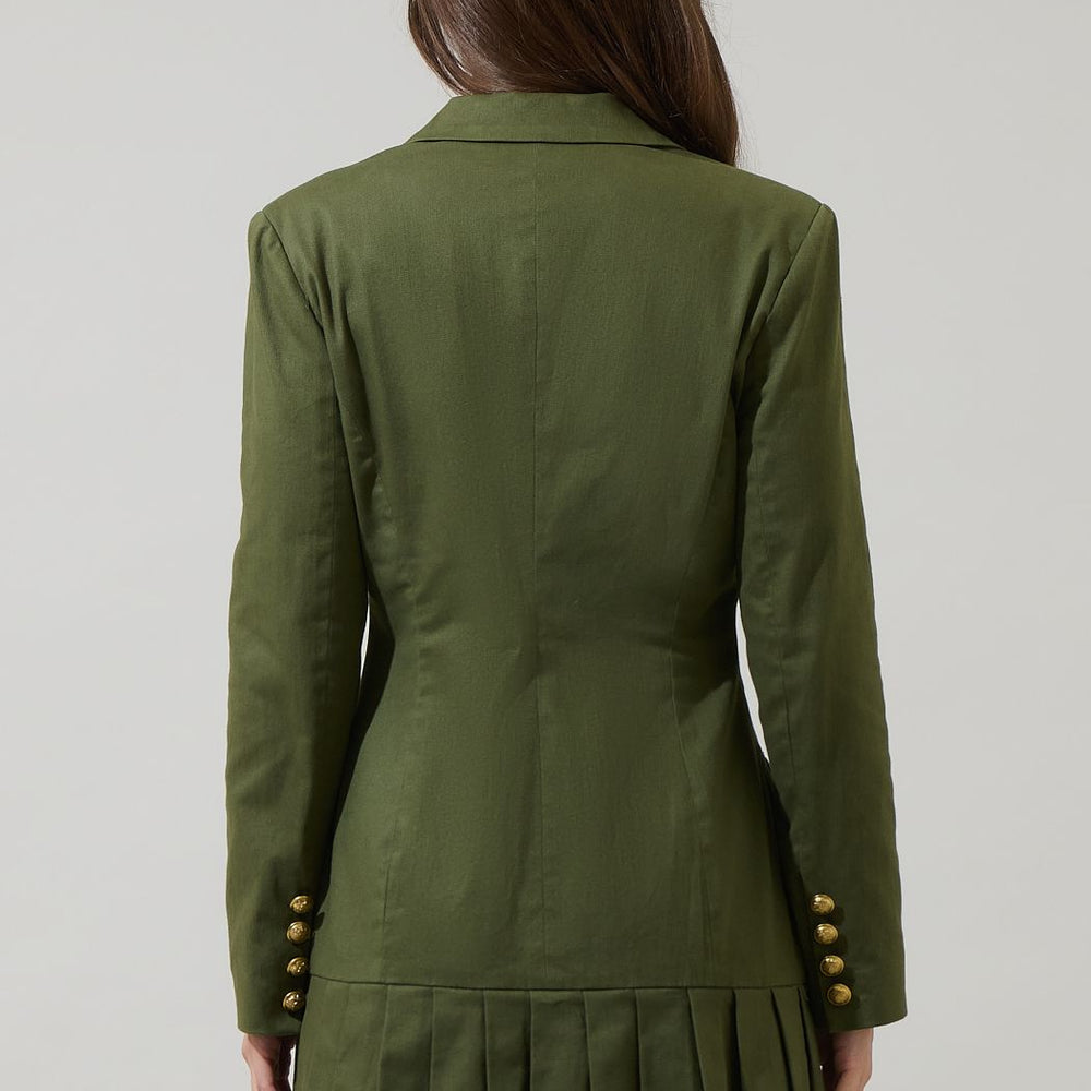 
                      
                        Sonya Celaya Pleated Blazer Mini Dress
                      
                    