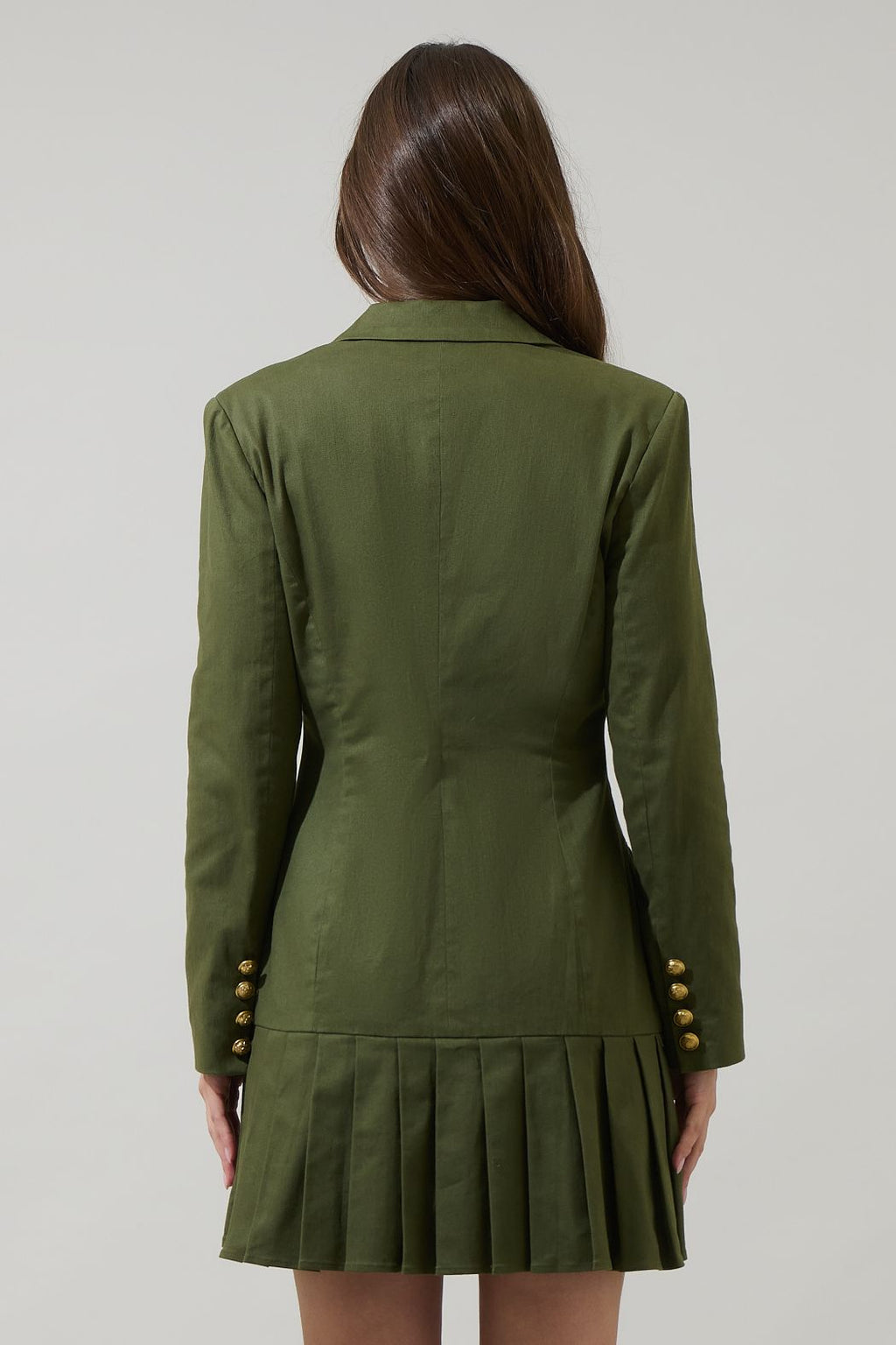 Sonya Celaya Pleated Blazer Mini Dress