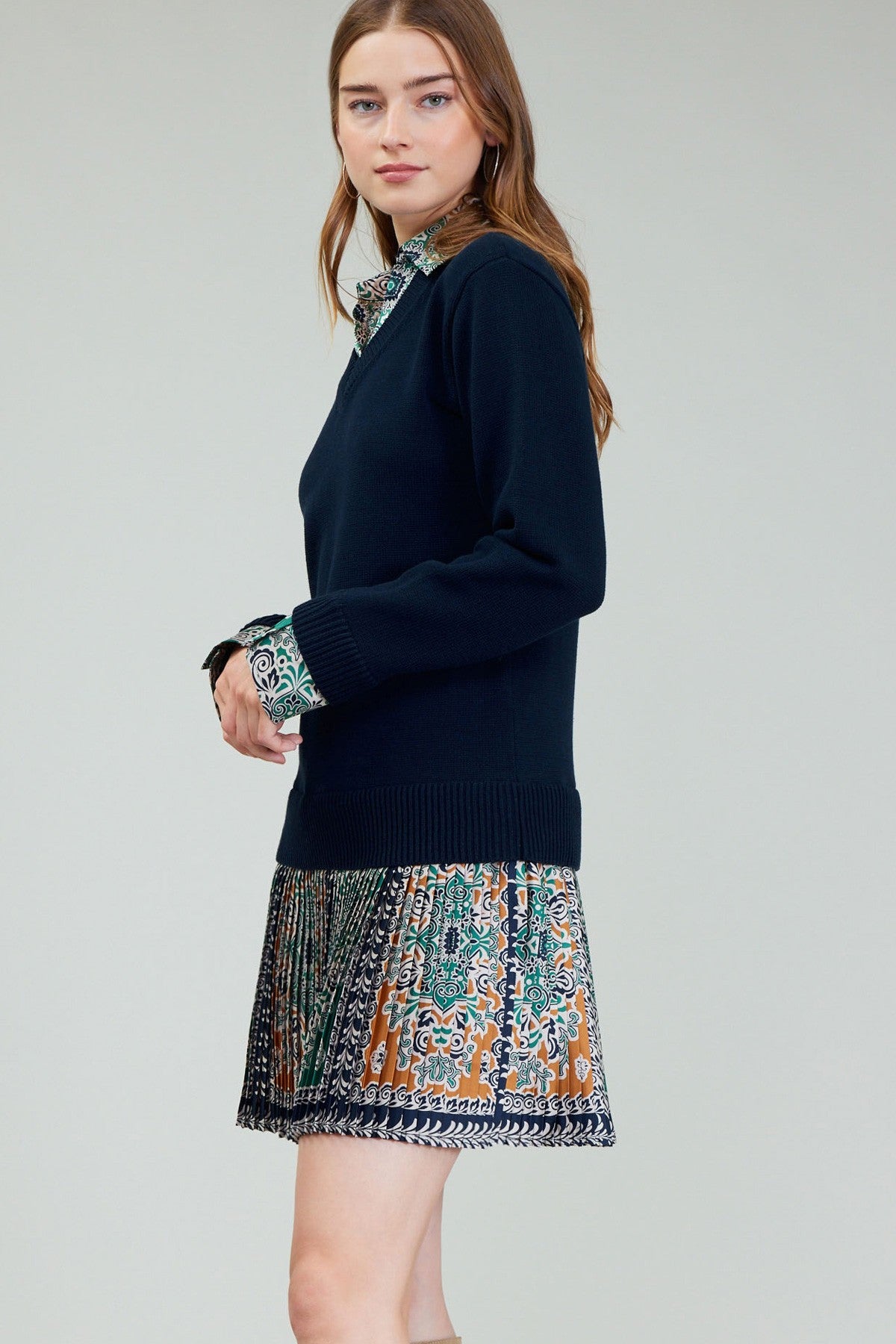 Tilly Boho Combo Sweater Dress