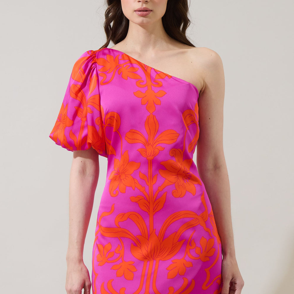 
                      
                        Vallie Floral Kesia One Shoulder Mini Dress
                      
                    