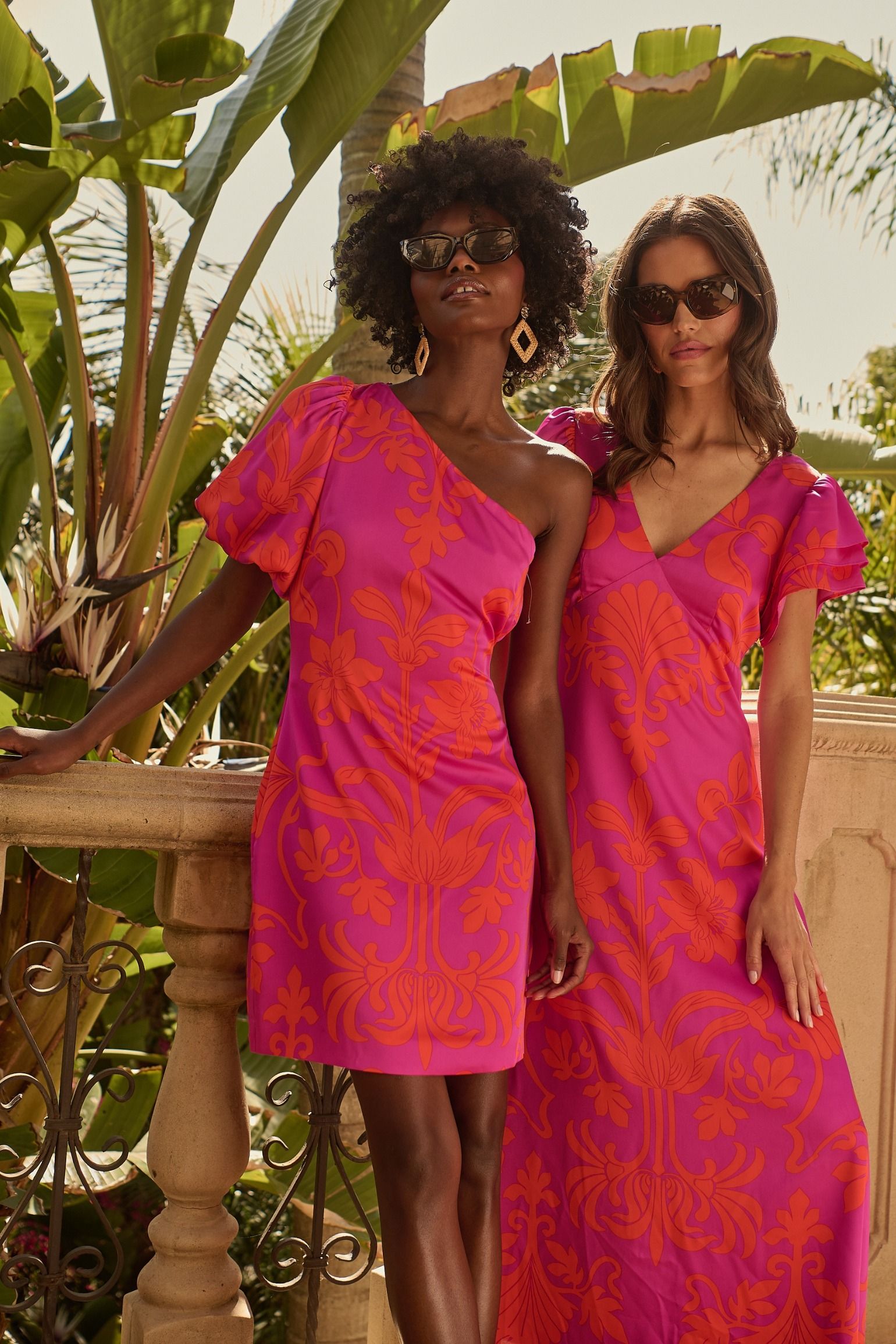 Vallie Floral Kesia One Shoulder Mini Dress