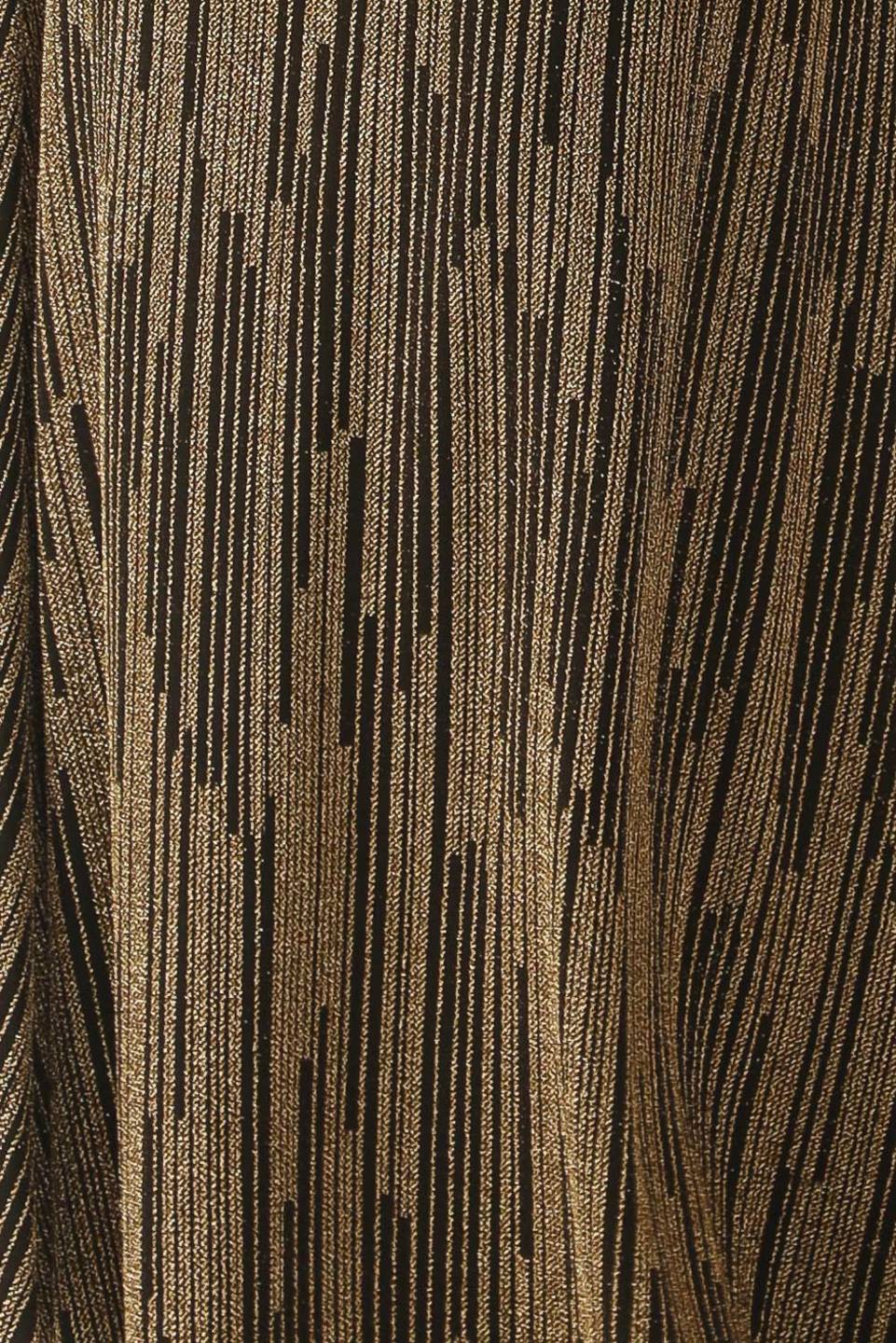 Zoa Metallic Black and Gold Maxi Dress