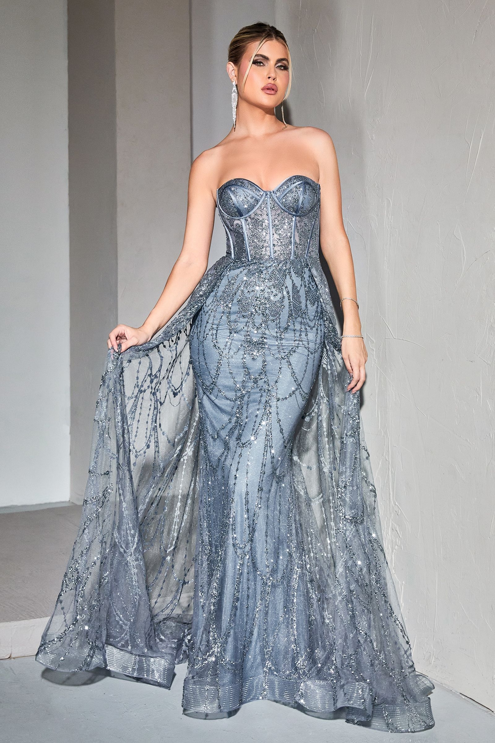 Valentina Lace Gown with Overskirt