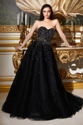 Raphaella Strapless Ball Gown with Jewel Accents