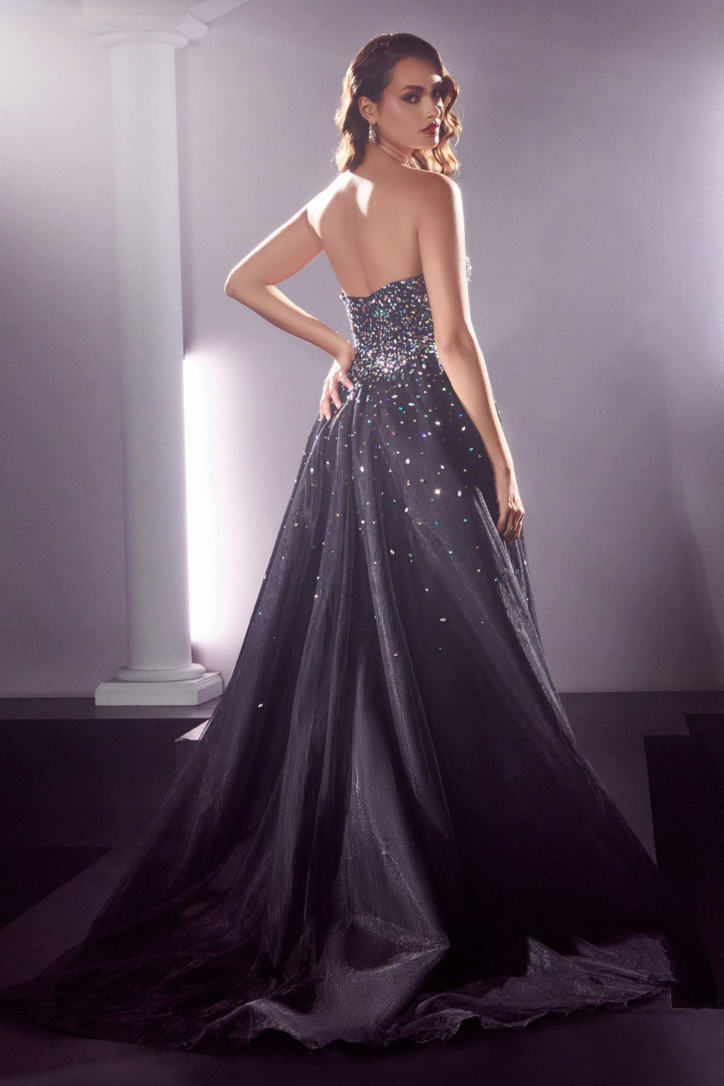 Raphaella Strapless Ball Gown with Jewel Accents