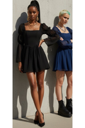 Gia Chiffon Long Sleeve Mini Dress