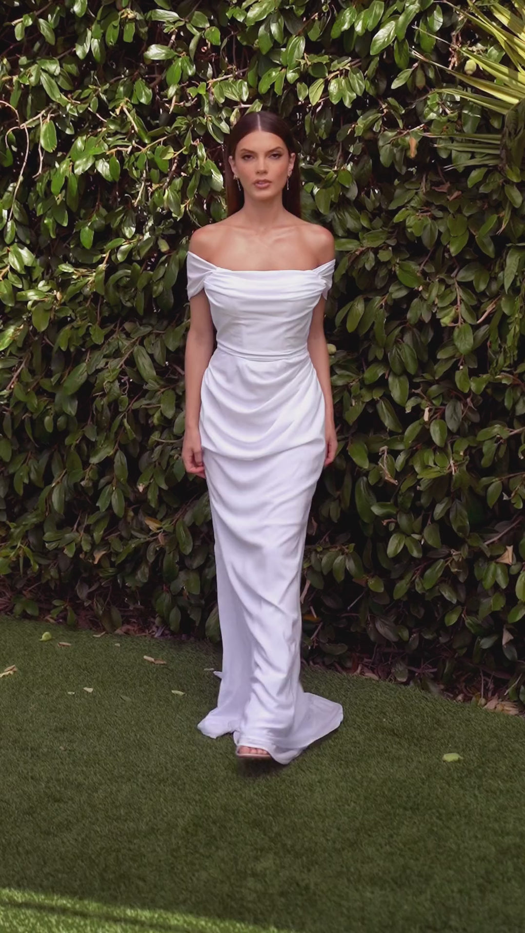 Michelle Tie Chiffon Bridal Maxi Dress