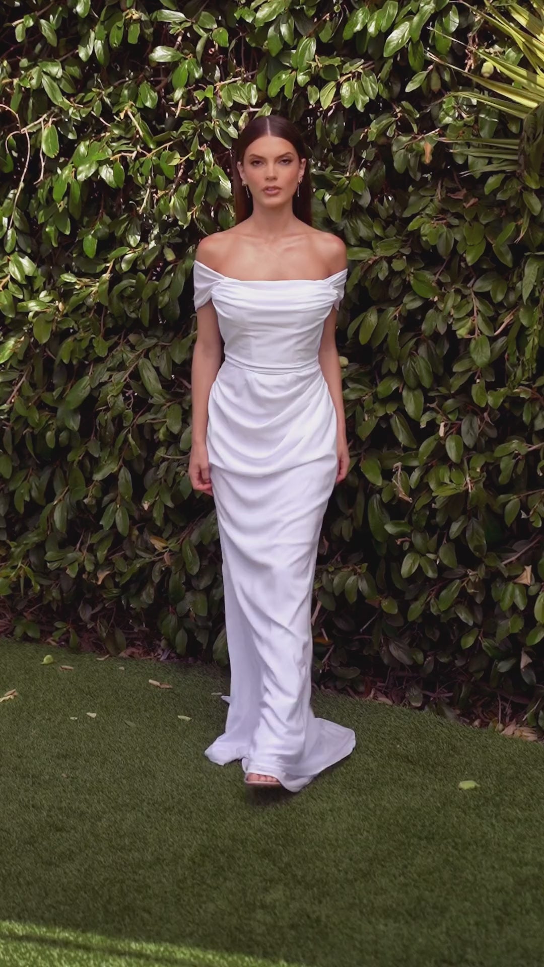 Michelle Tie Chiffon Bridal Maxi Dress