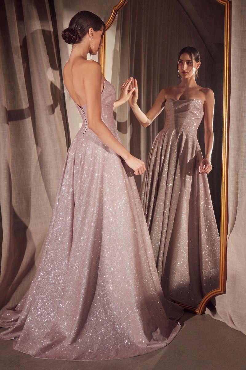 Quinn Strapless A-Line Maxi Gown