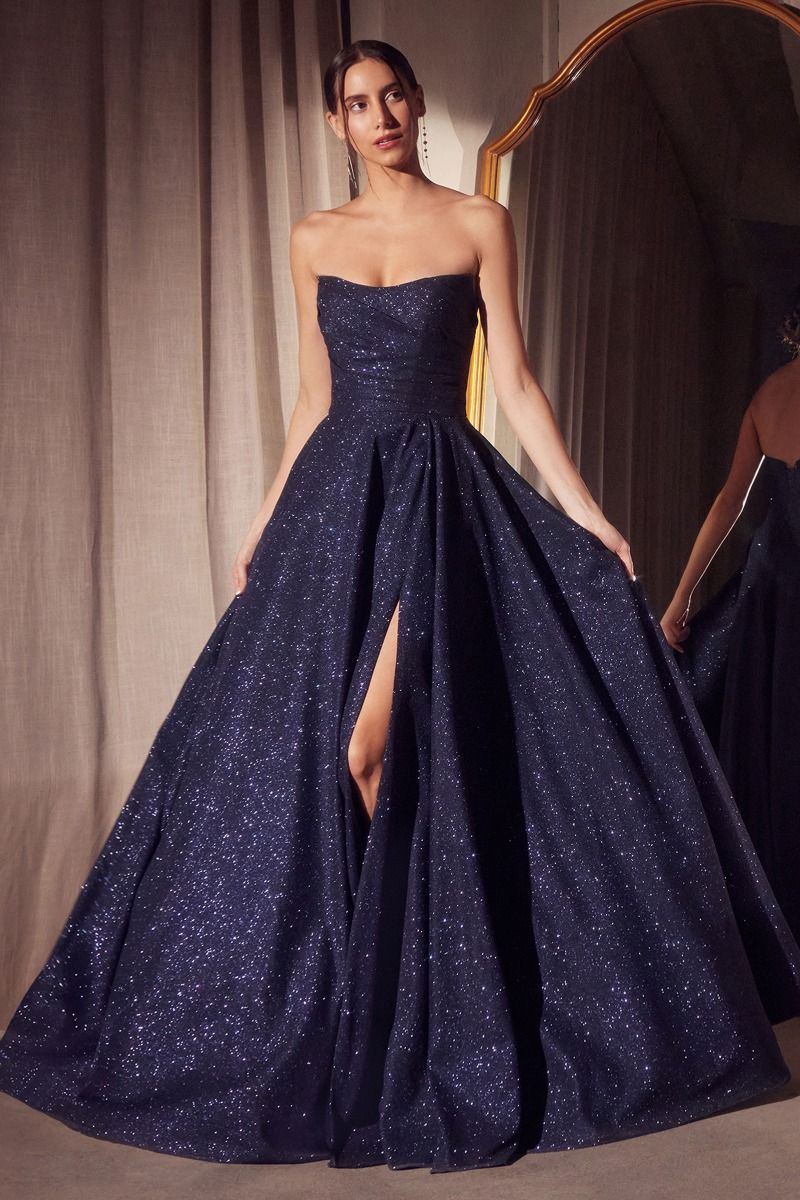 Quinn Strapless A-Line Maxi Gown