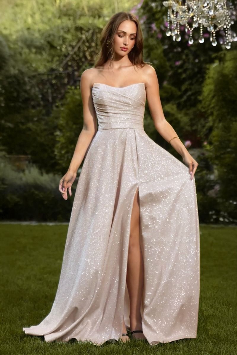 Quinn Strapless A-Line Maxi Gown