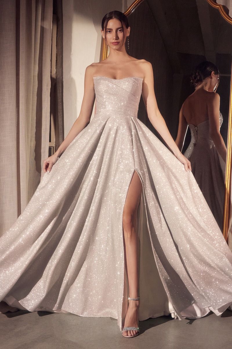 Quinn Strapless A-Line Maxi Gown