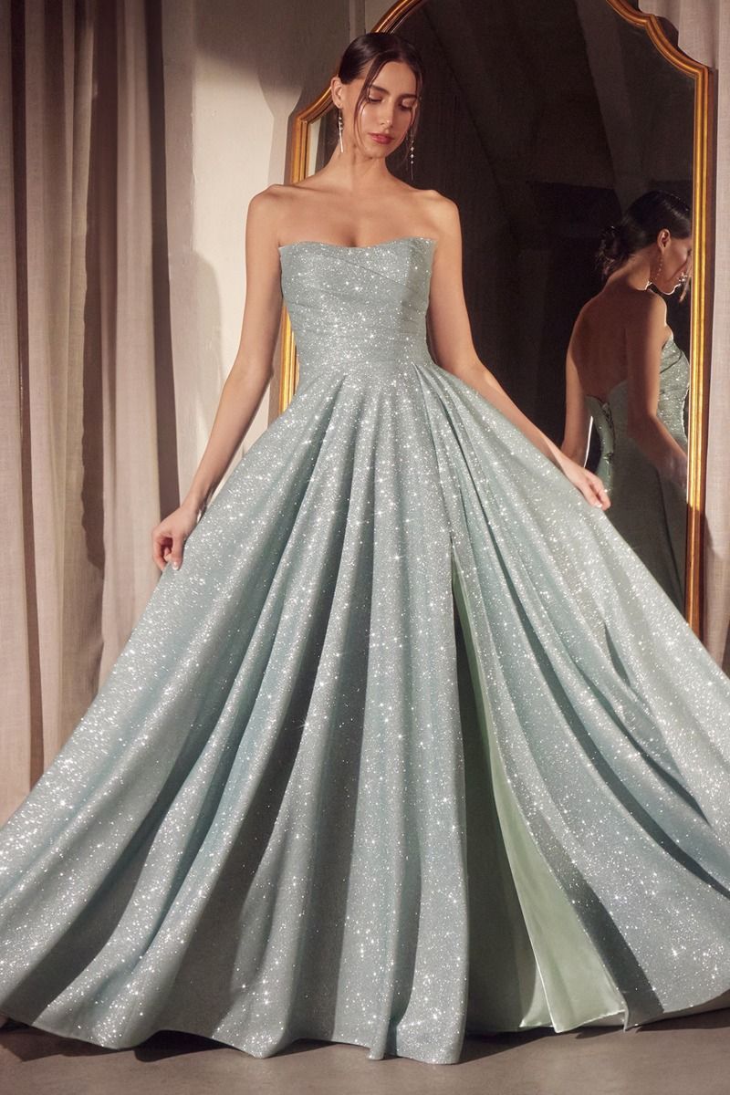 Quinn Strapless A-Line Maxi Gown