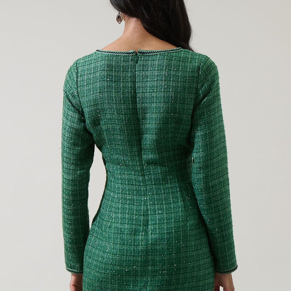 
                      
                        Haley Tweed Button Down Mini Dress
                      
                    