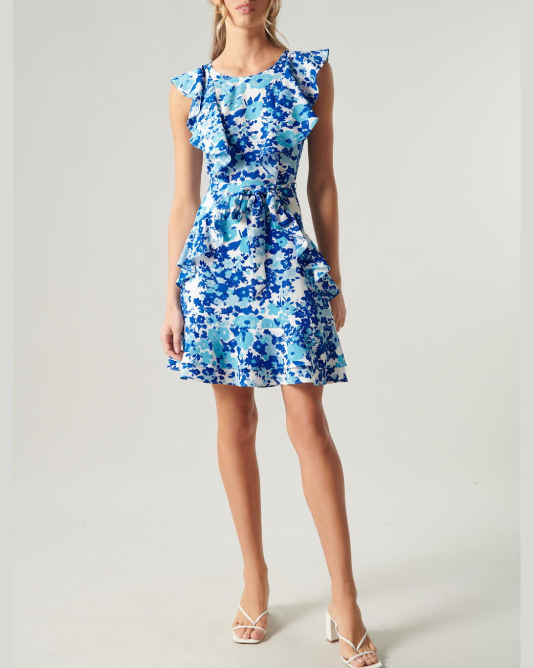 Trieste Ruffle Detail Mini Dress