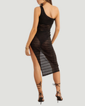 Whisper to Me One-Shoulder Knit Cover Up Midi Dress