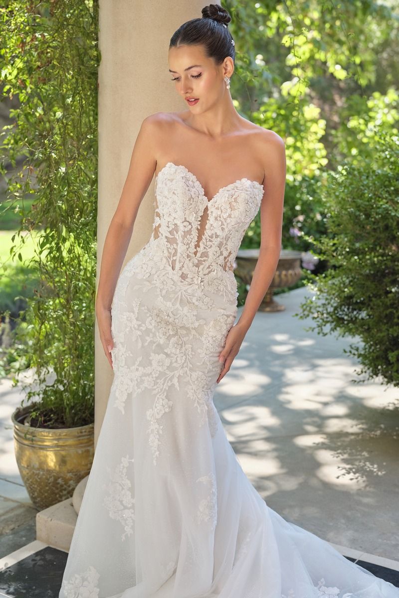 Gabriella Embroidered Lace Wedding Gown