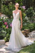 Ally Fit and Flare Embroidered Wedding Gown