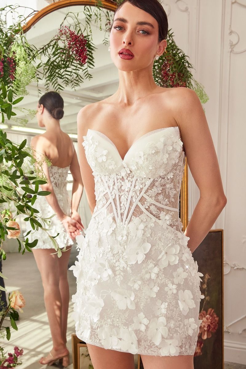 short bridal dress